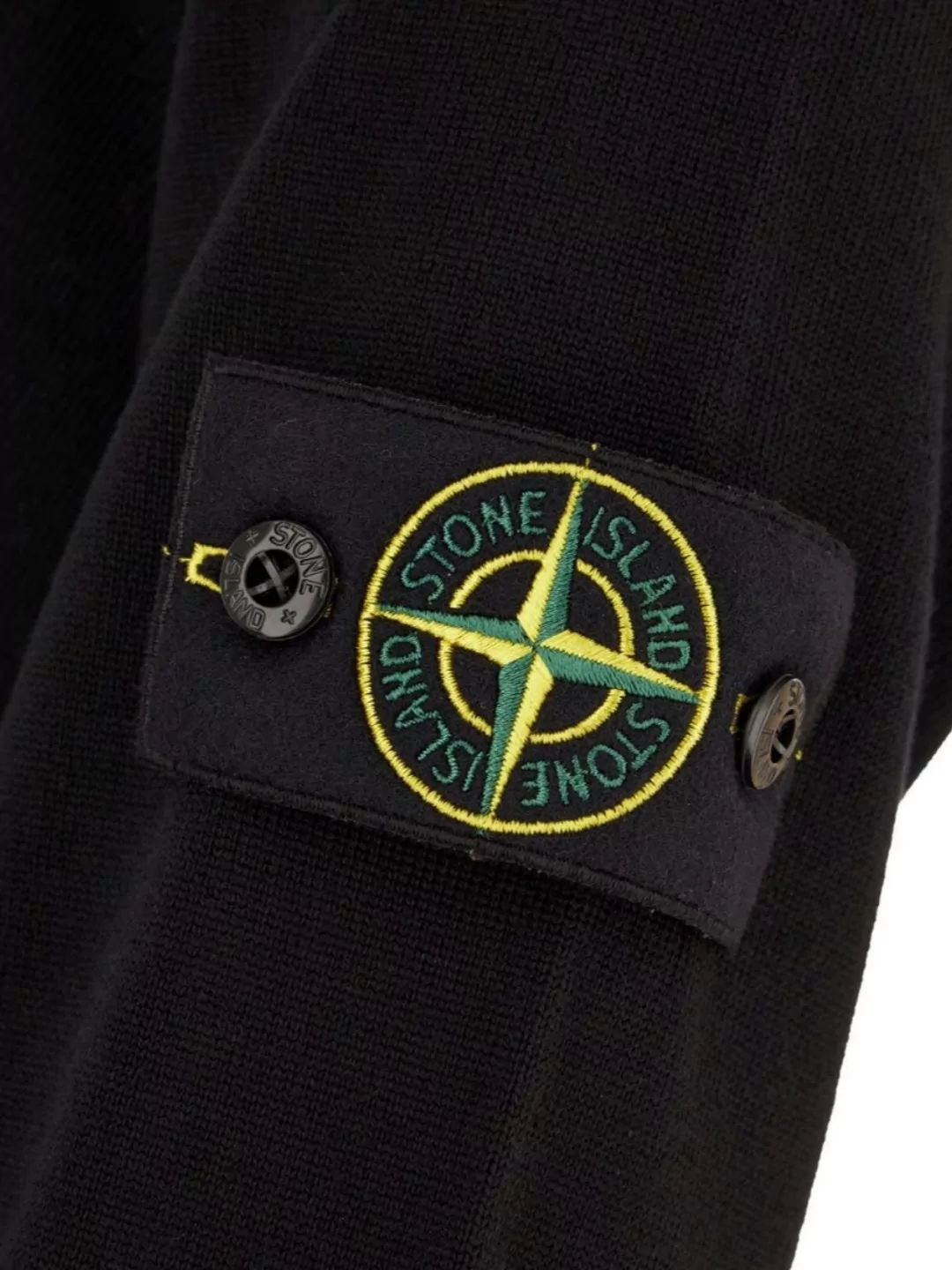 Stone Island Cotton Sweatshirt In Black