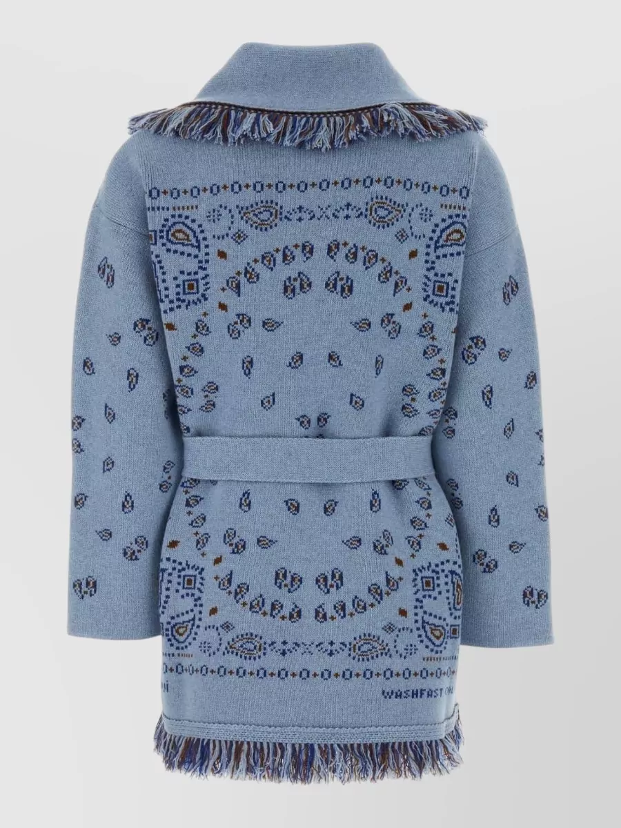 Alanui Embroidered Cashmere Wool Cardigan