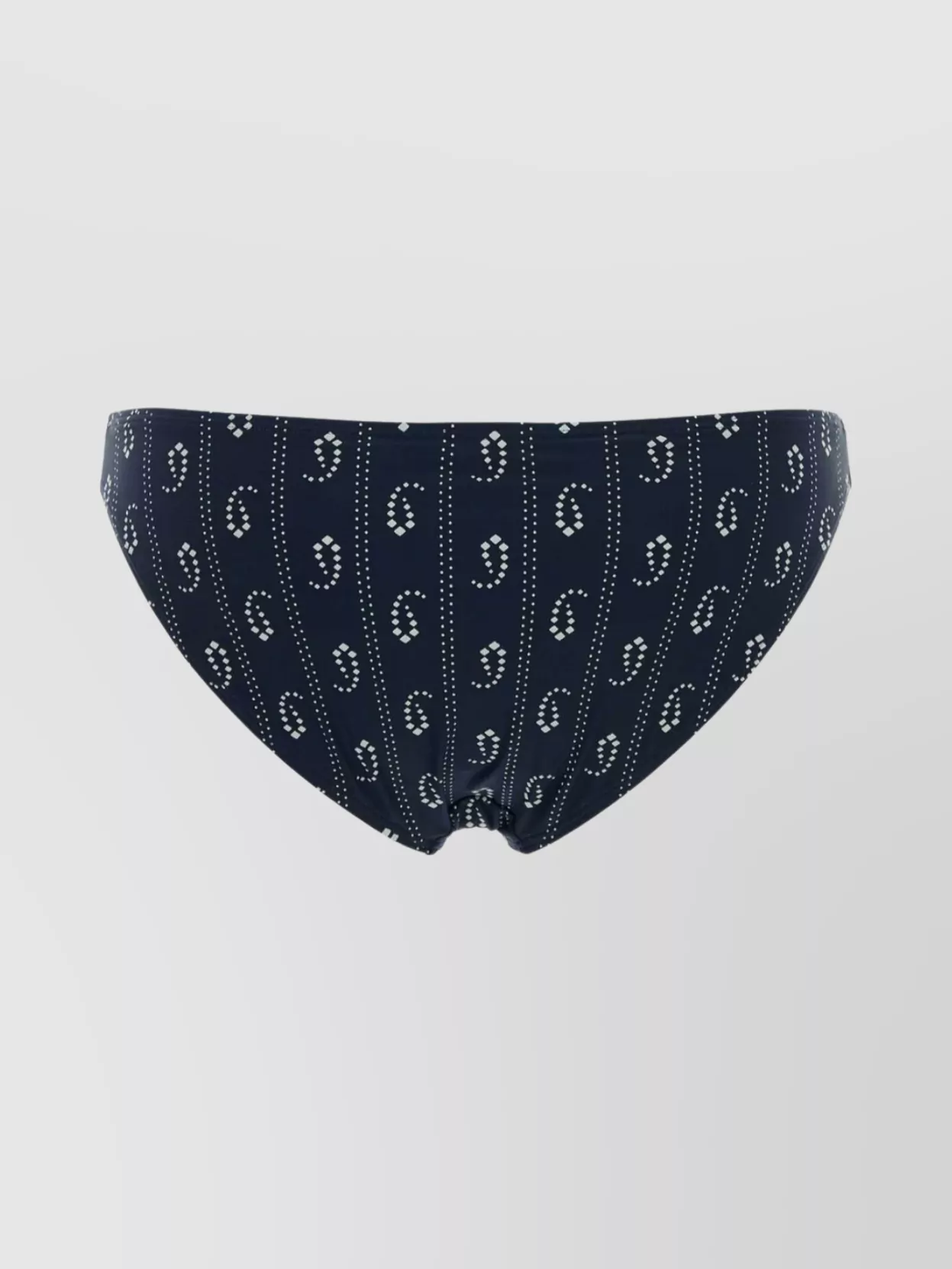 Tory Burch Stretch Nylon Bikini Bottom With Patterned Design