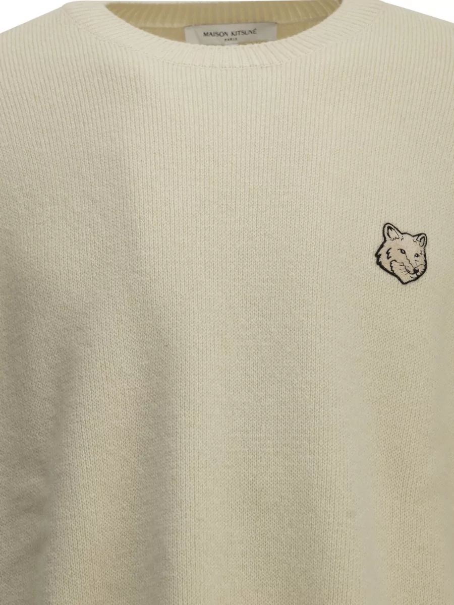 Maison Kitsuné Wool Crew-Neck Sweater