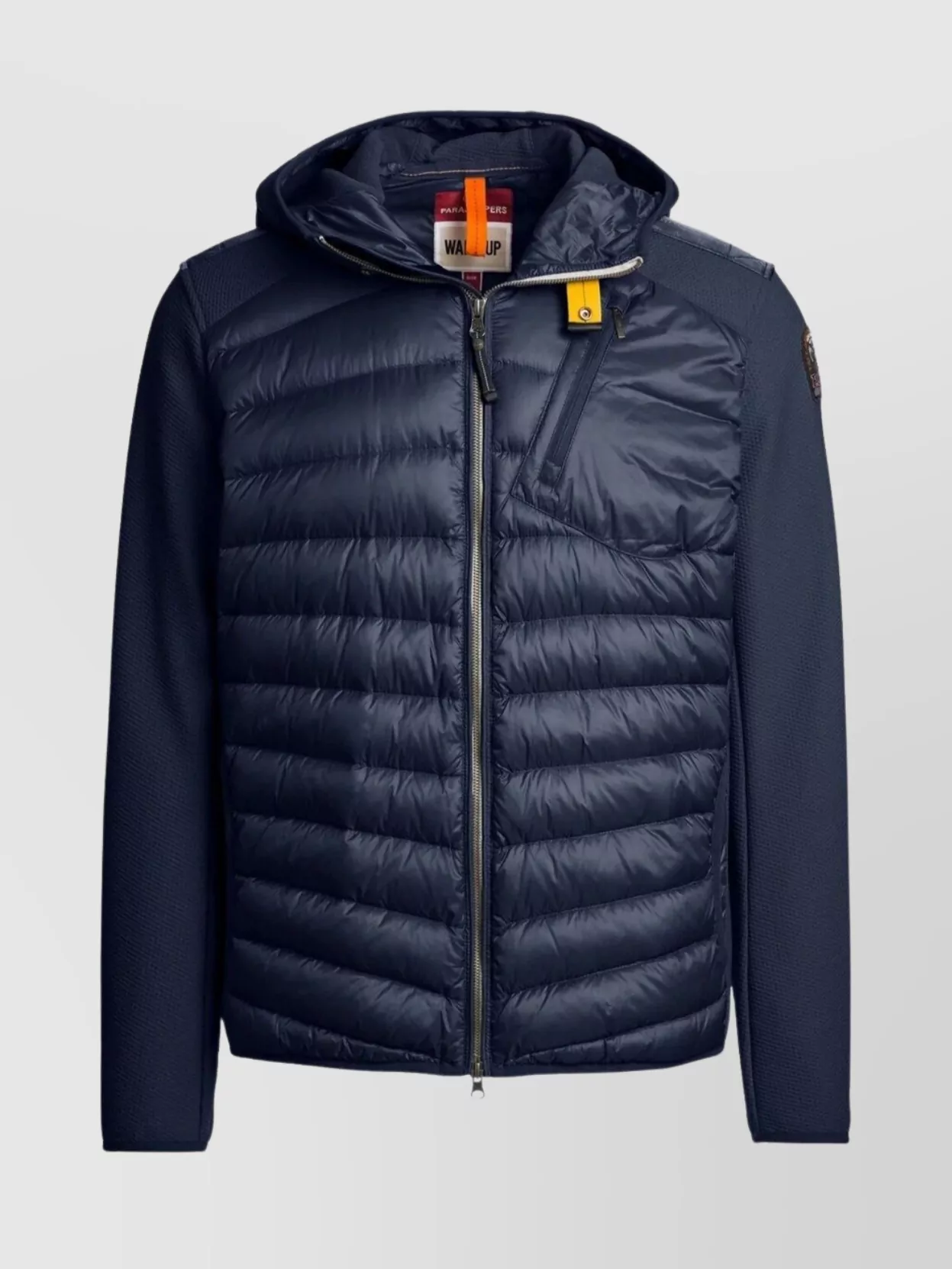 Parajumpers Slim Fit Quilted Hooded Jacket Nolan In Blue