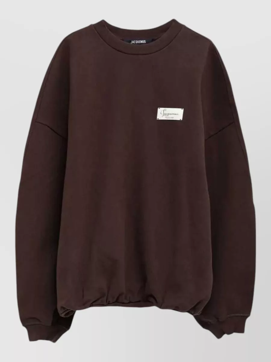 Jacquemus cotton jersey logo appliqué sweatshirt