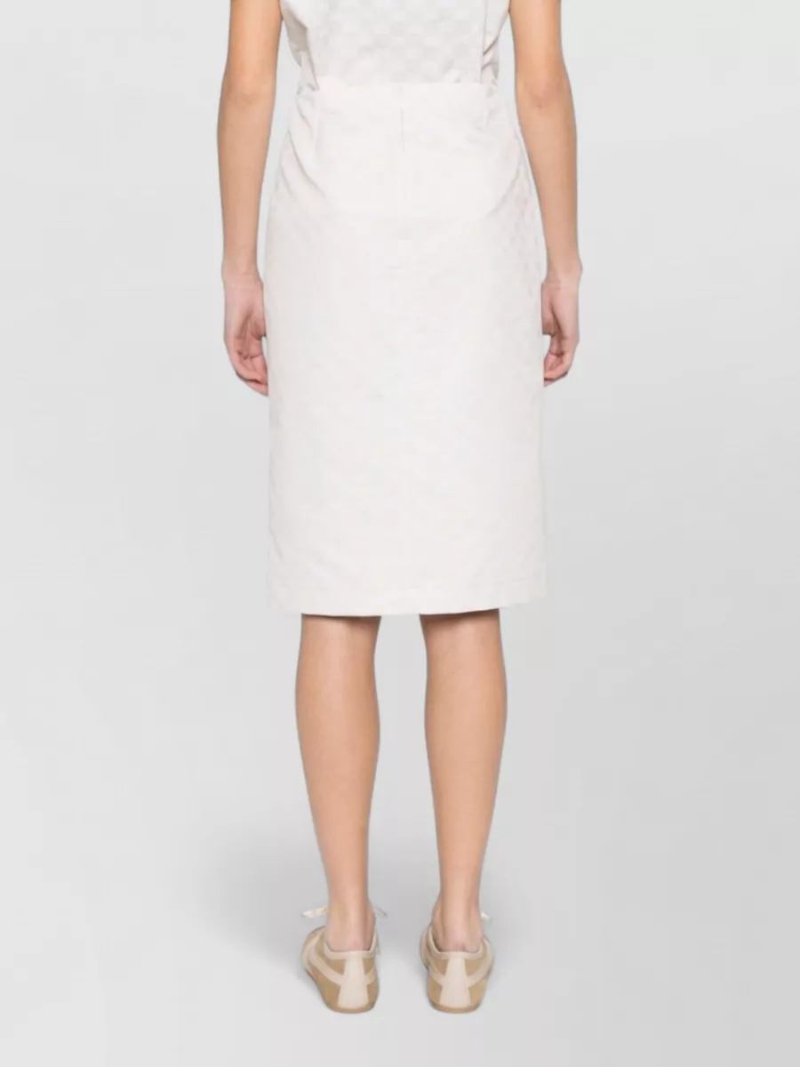 Gucci High Waisted Skirt Knee Length Slit