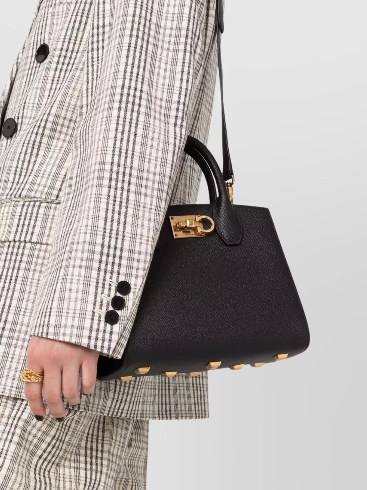 Ferragamo Mini Tote Bag Detachable Strap