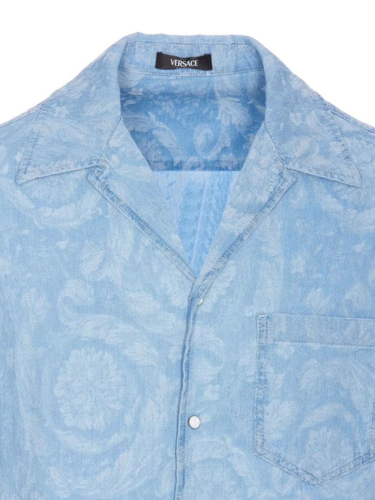 Versace Patterned Barocco Print Shirt Pockets
