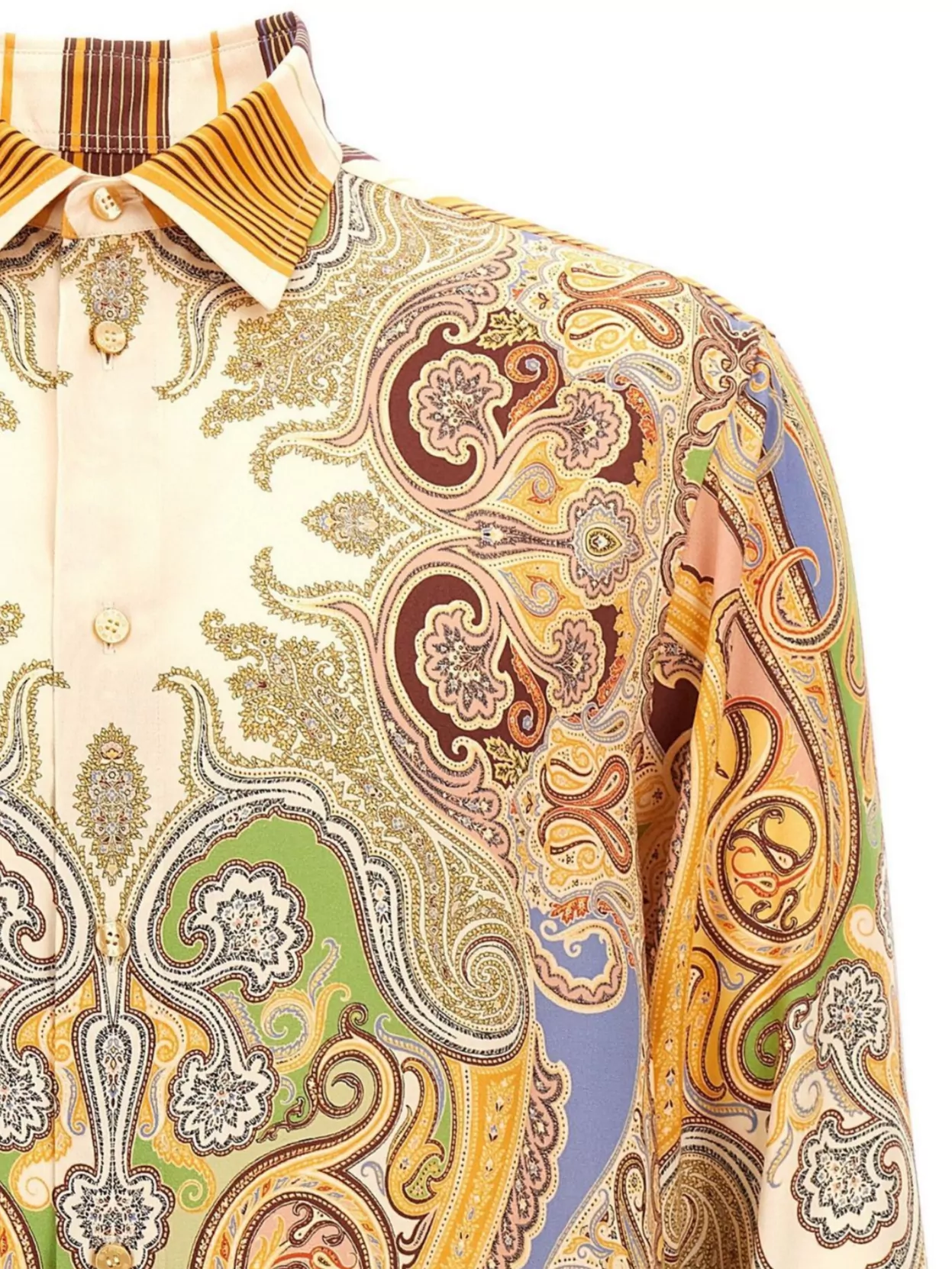 Etro Paisley Pattern Button-Down Collar Shirt