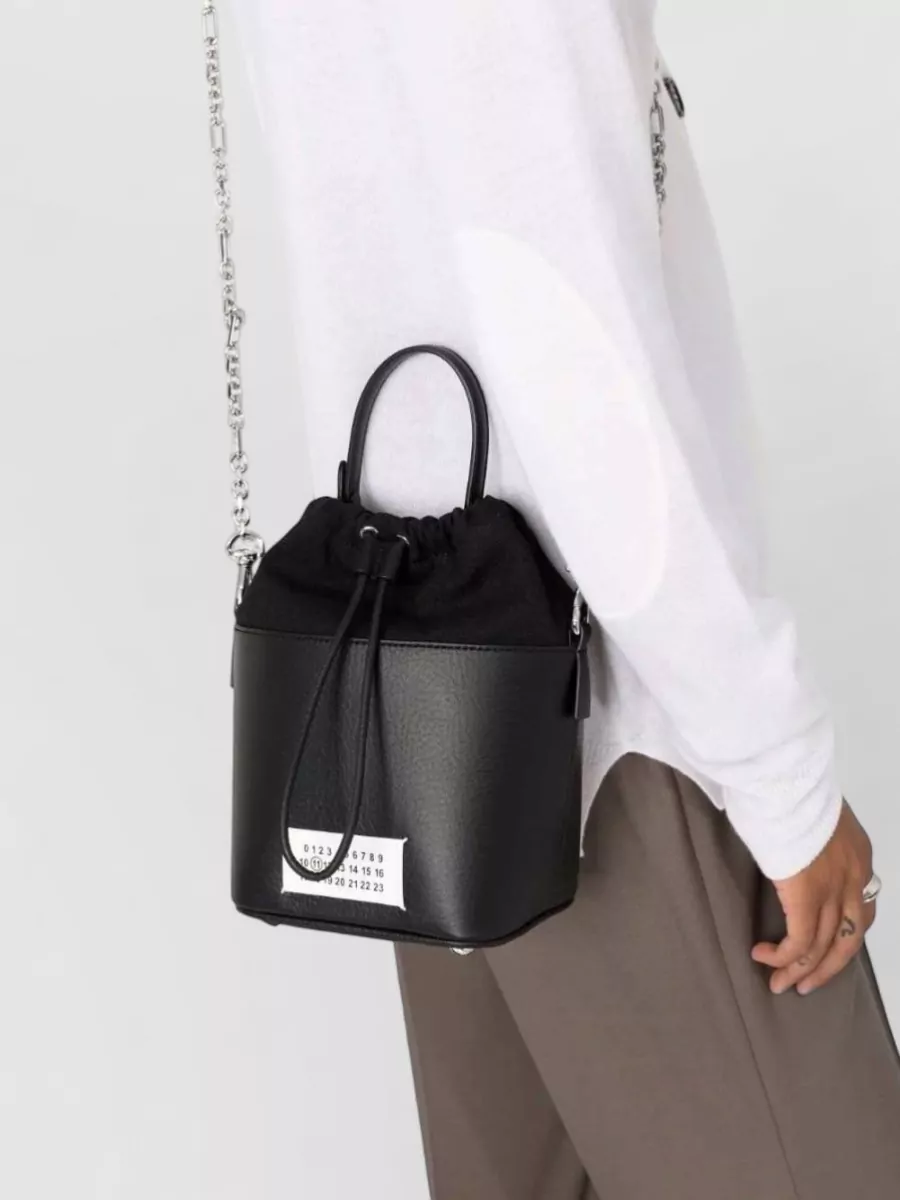 Maison Margiela 5Ac Small Leather Bucket Bag