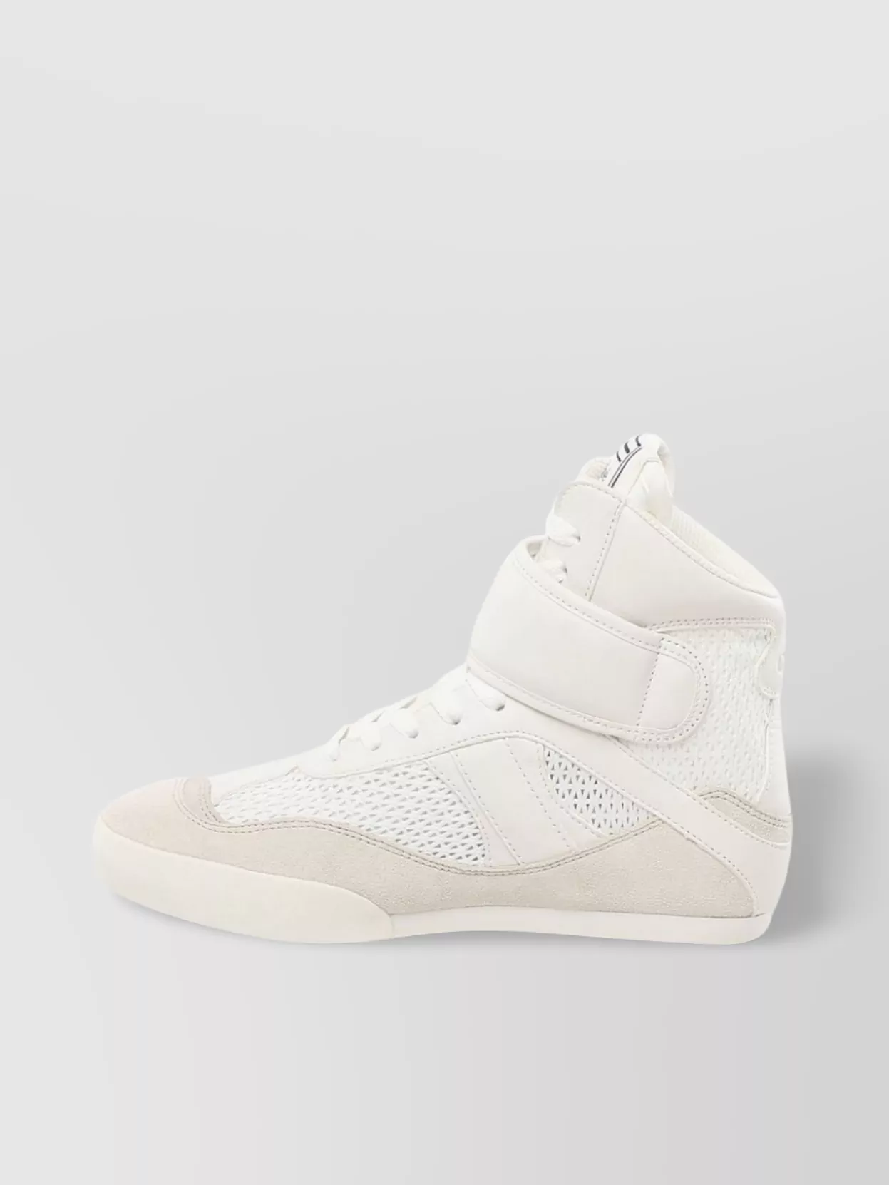 Shop Chloé High-top Sneakers Featuring Mesh Panels In White