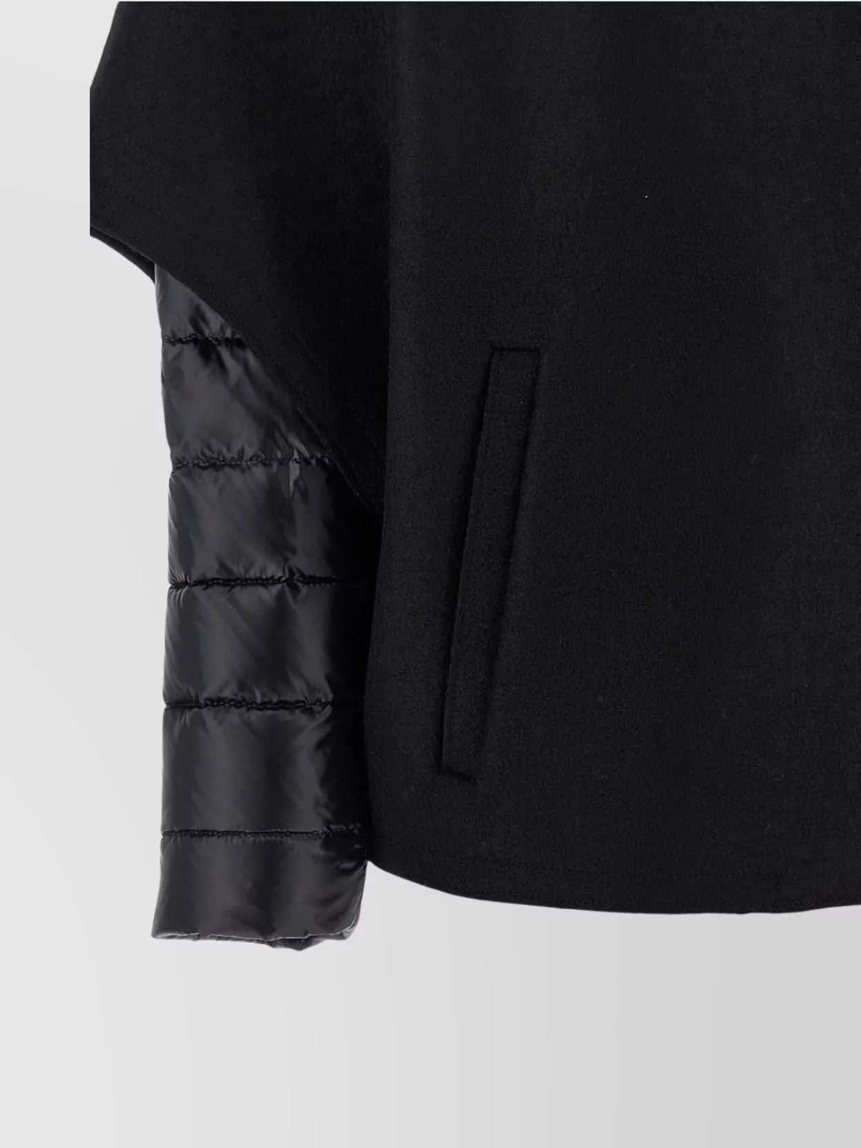 Herno Quilted Cape Hooded Side Pockets