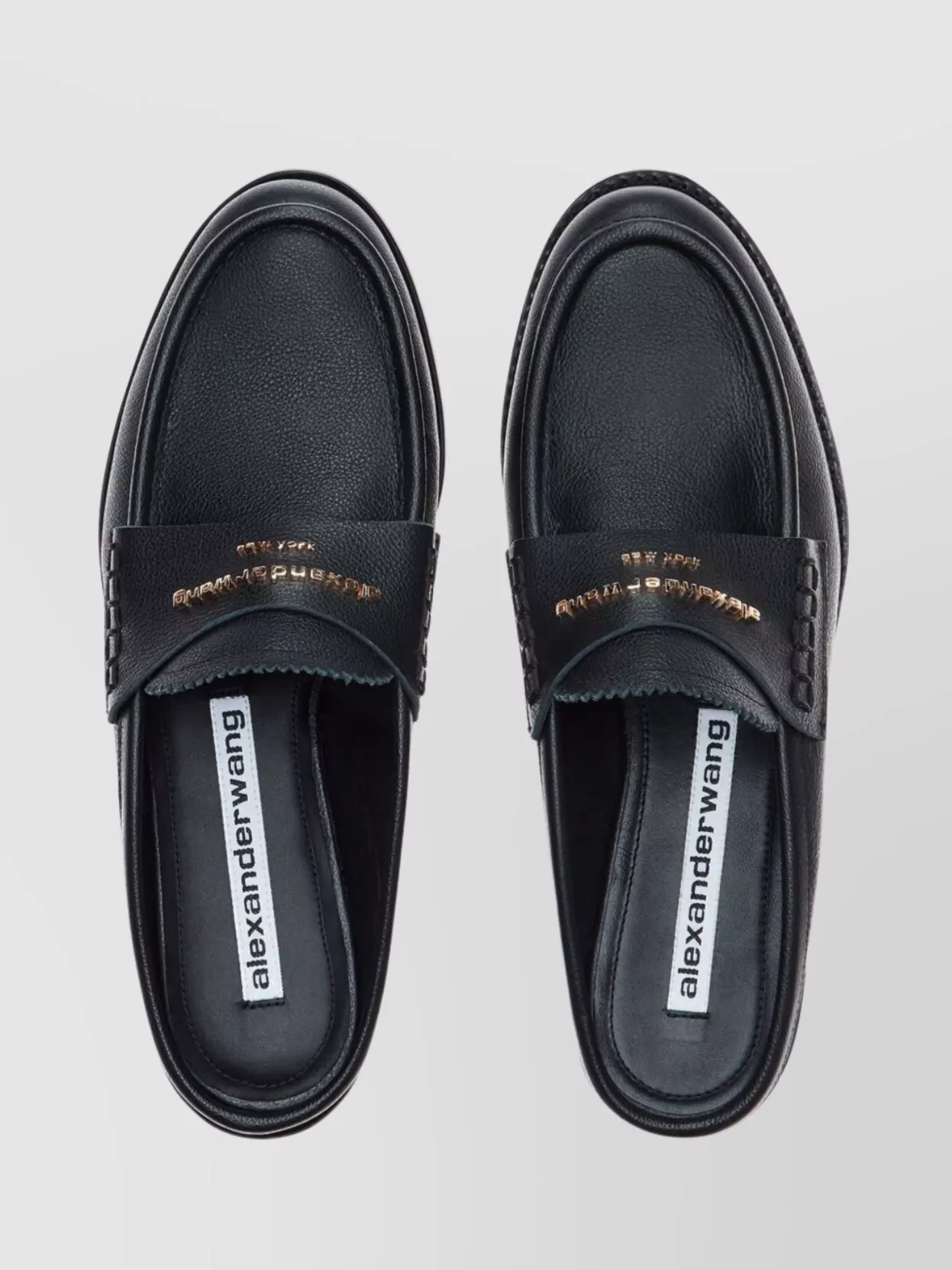 Alexander Wang Loafers With Round Toe And Textured Finish