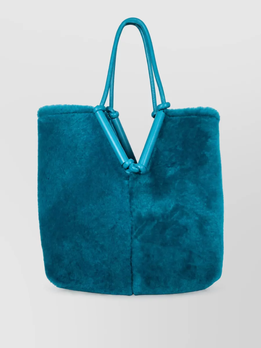 Bottega Veneta na shearling tote bag