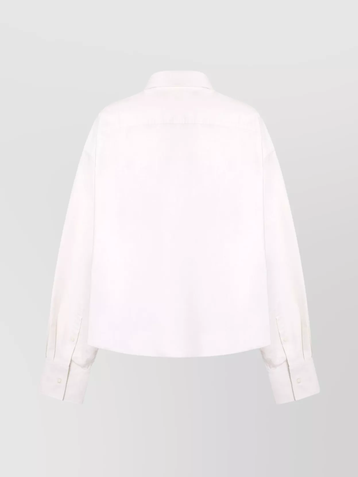 Ami Paris Cotton Shirt With Chest Pocket And Collared Neck