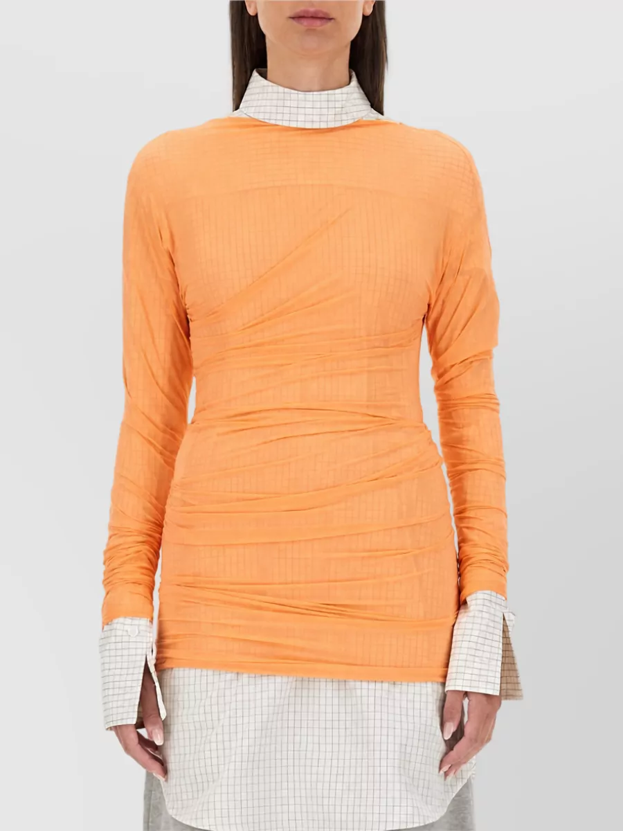 Dries Van Noten tulle blouse