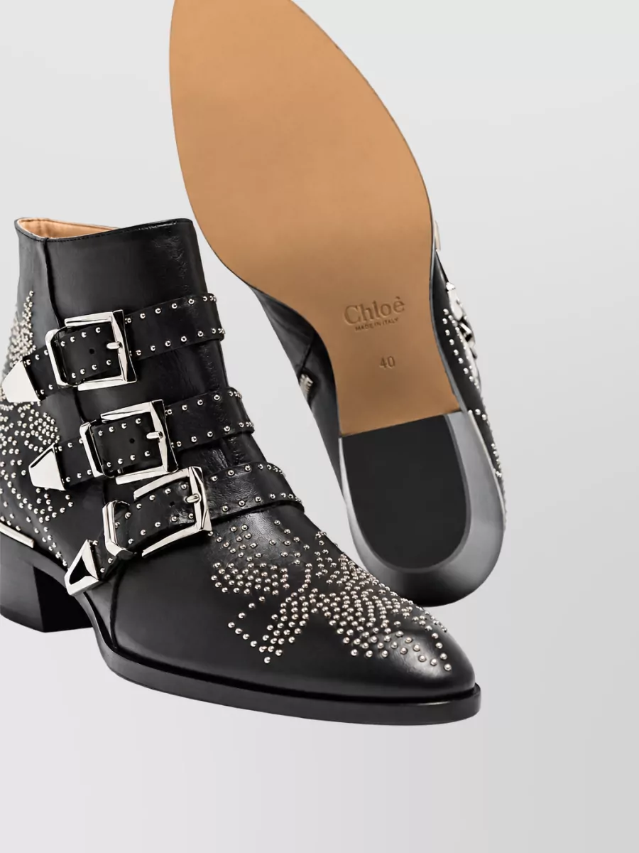 Chloé Leather Cowboy Boots