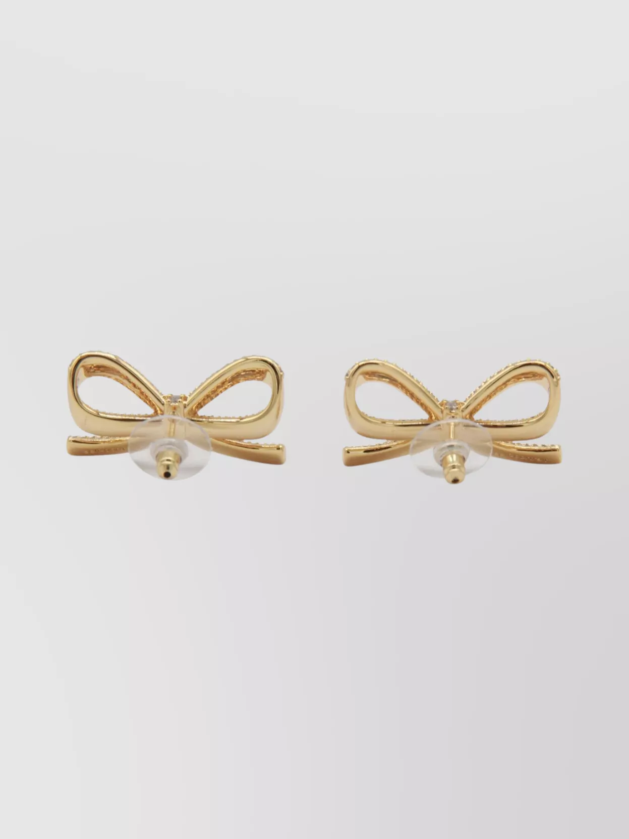 Self-Portrait Crystal-Embellished Bow Earrings