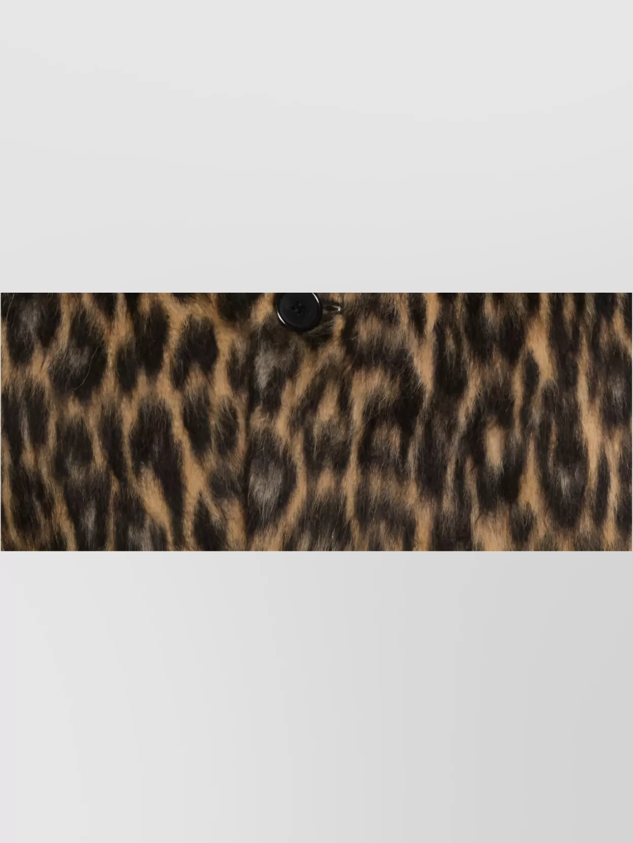 Lanvin Long Animal Print Coat With Belted Waist