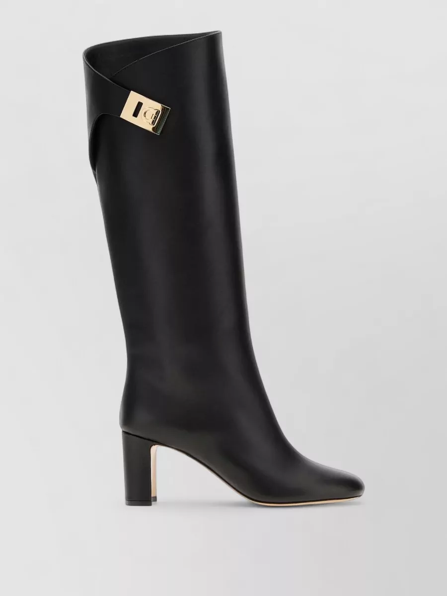 Ferragamo leather boots