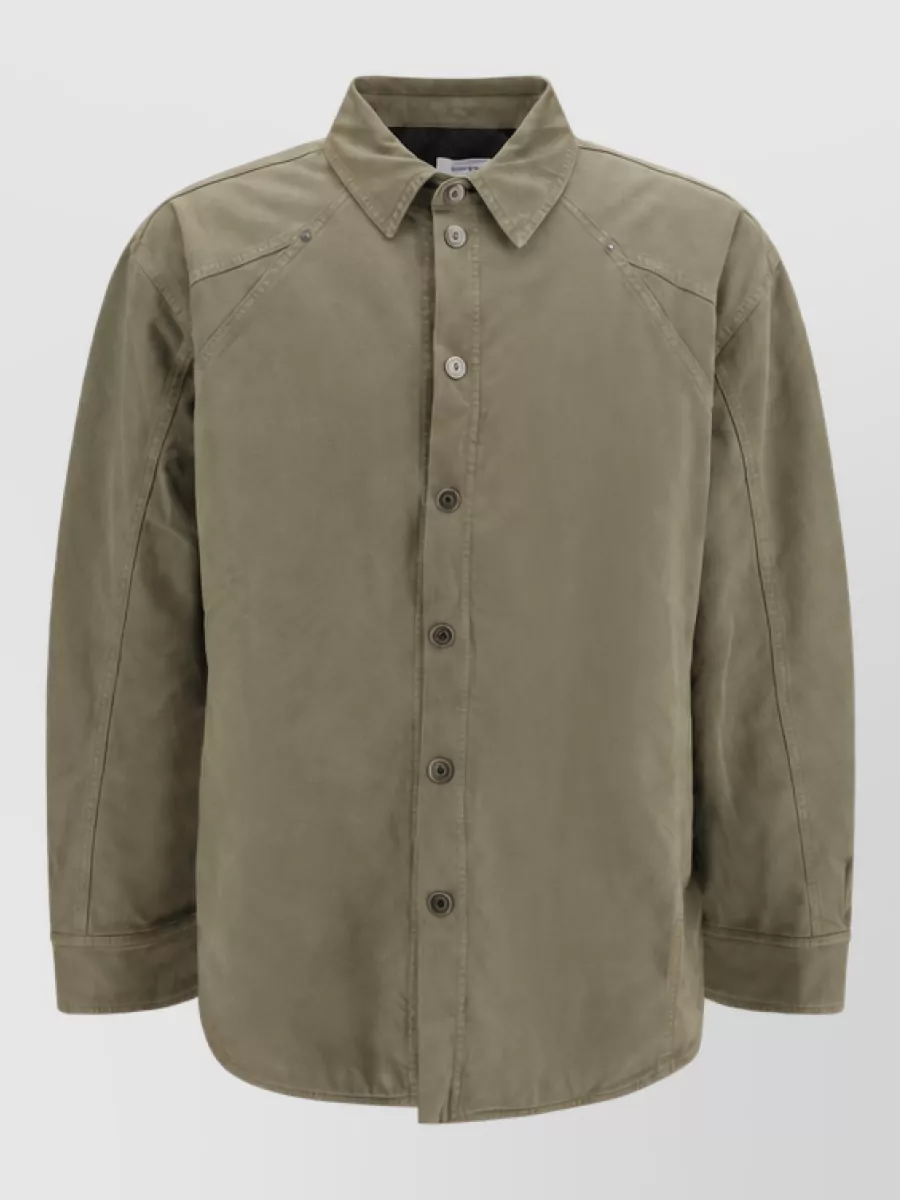 Off-White cotton single-breasted jacket