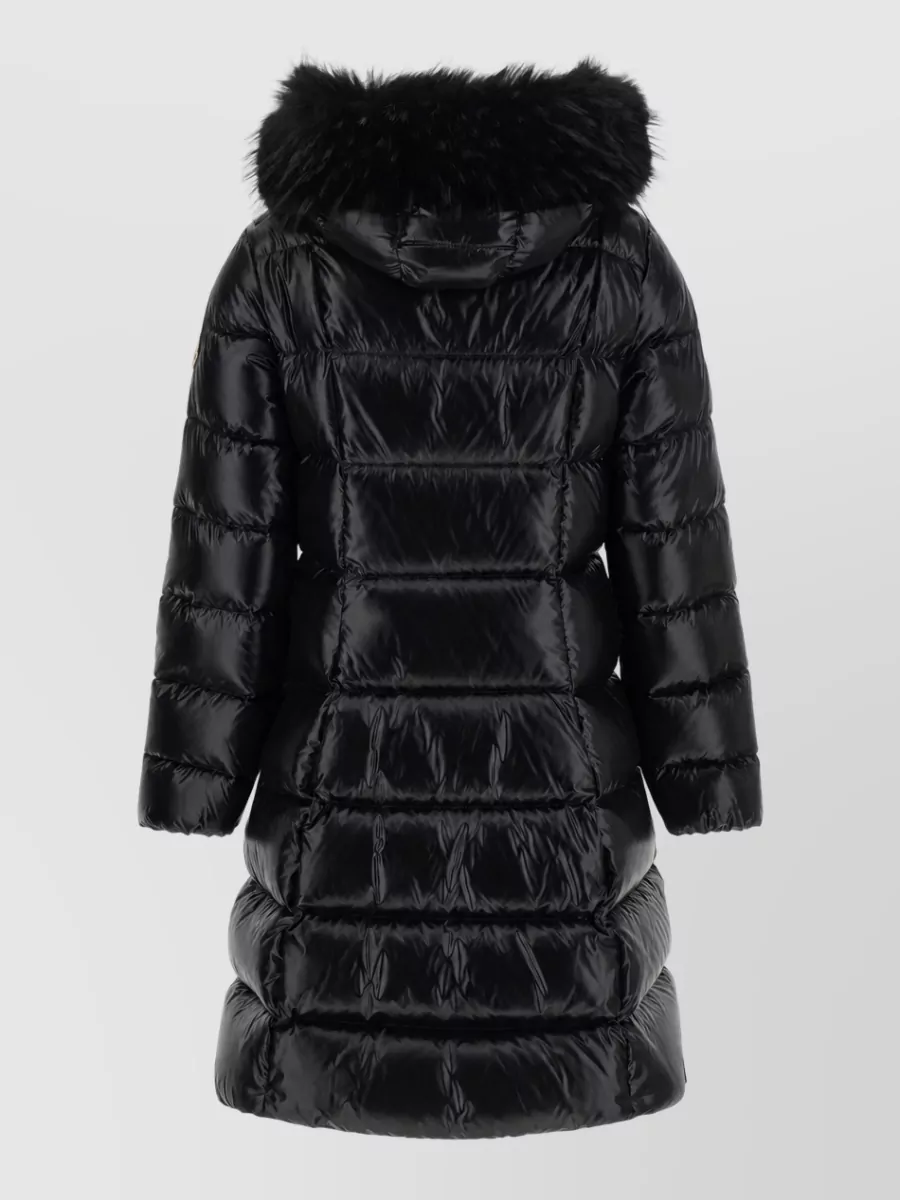 Moncler Down Long Hooded Puffer Coat