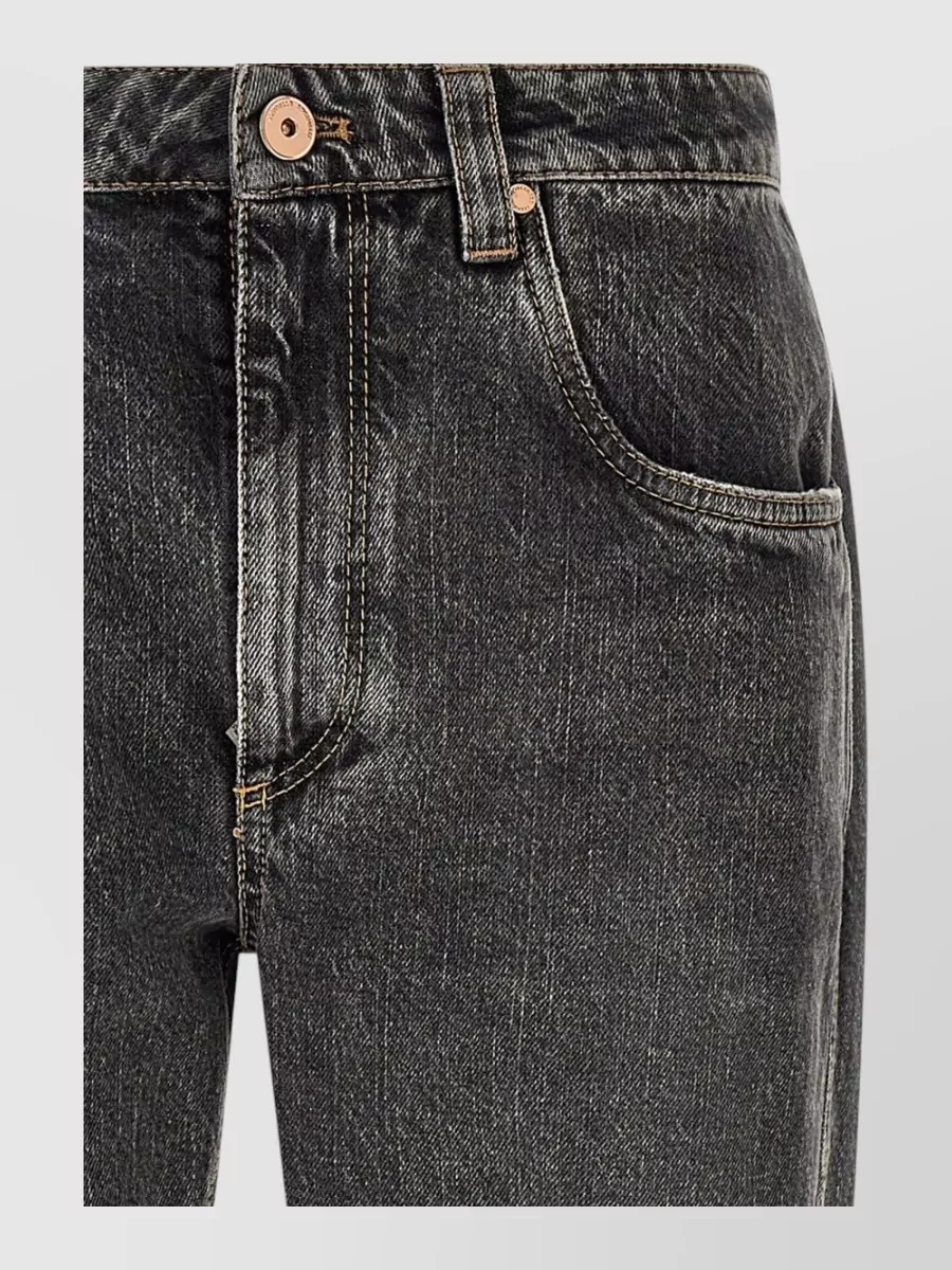 Brunello Cucinelli cropped straight-leg denim jeans