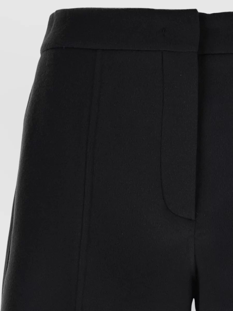 Sportmax Wool Low-Rise Cropped Shorts