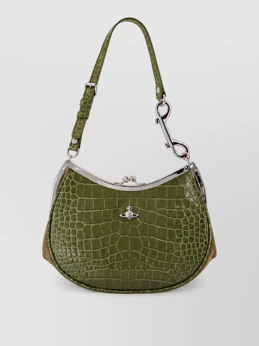 Vivienne Westwood Charm Leather Clutch Bag