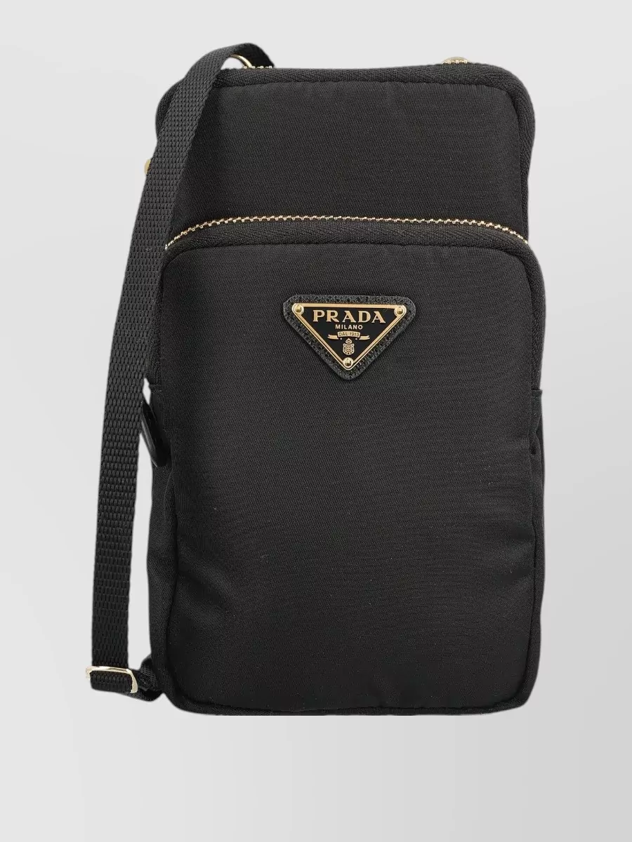 Prada Mobile Phone Pouch Adjustable Strap Pocket