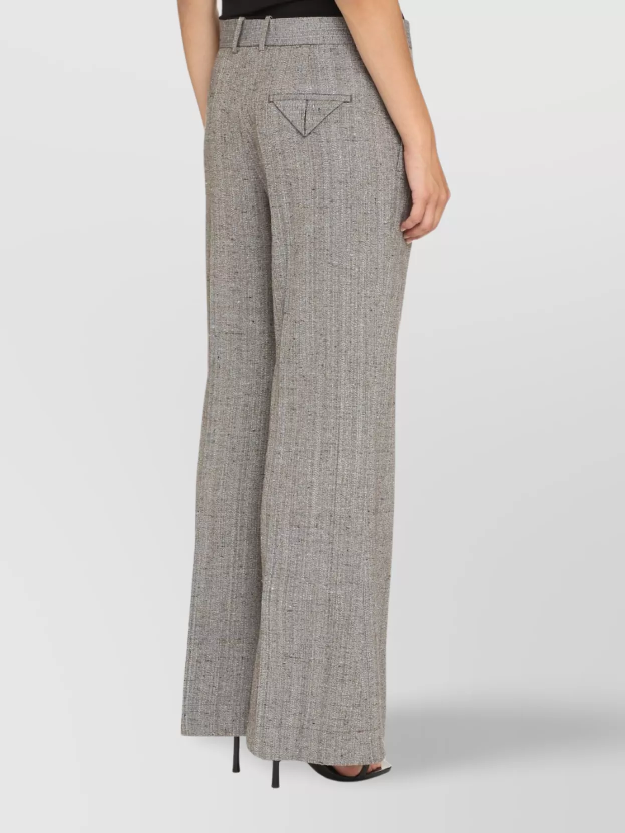 Shop Bottega Veneta Wool And Silk Flares Trousers