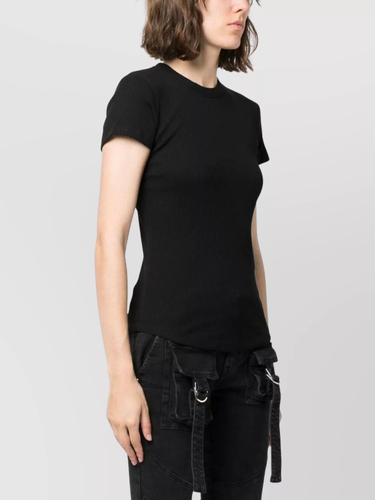 Isabel Marant Ribbed Crew-Neck Short Sleeves Top