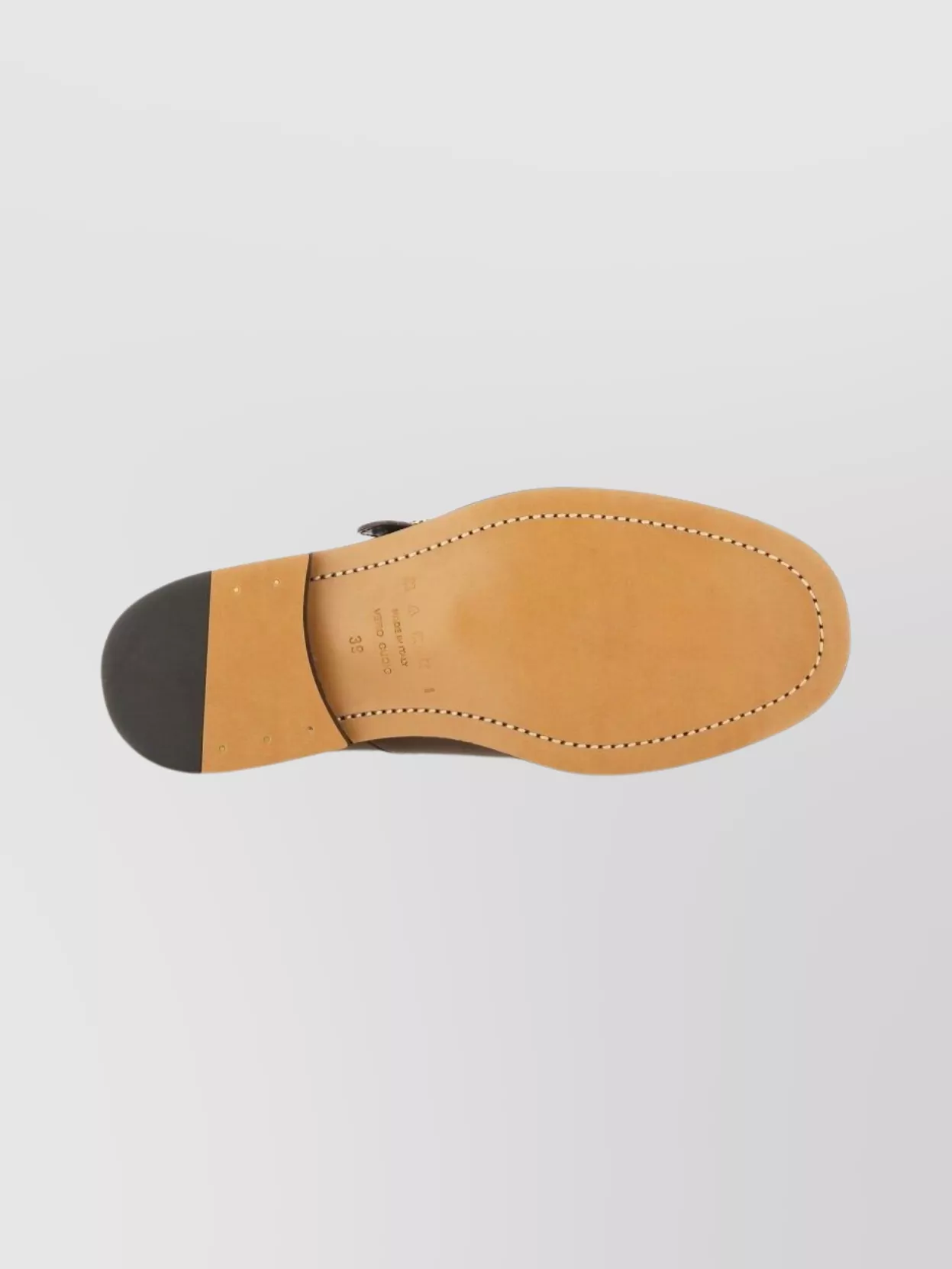 Marni Leather Loafers With Stitched Detailing And Shape