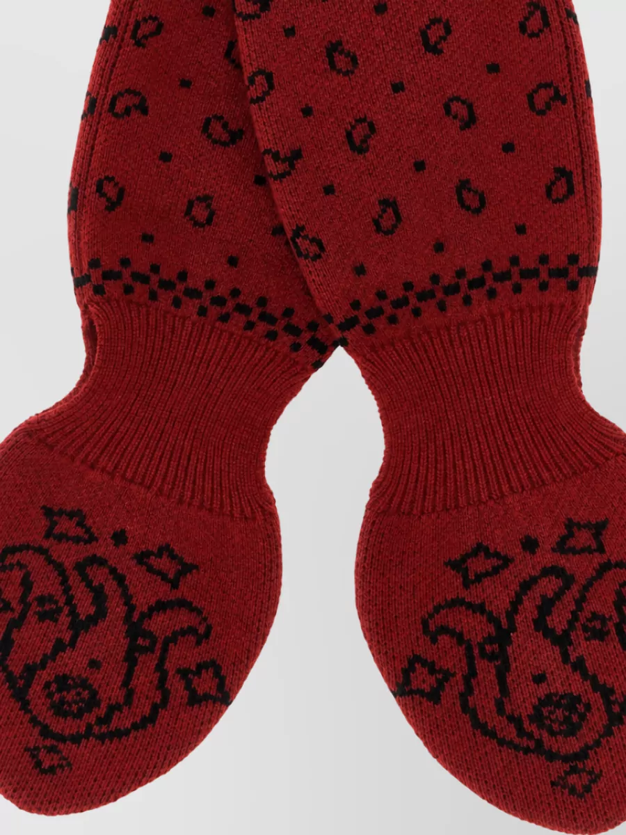 Guest In Residence Wool Cashmere Jacquard Bandana Scarf