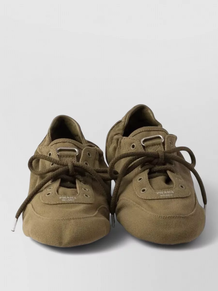 Prada Canvas Low-Top Sneakers
