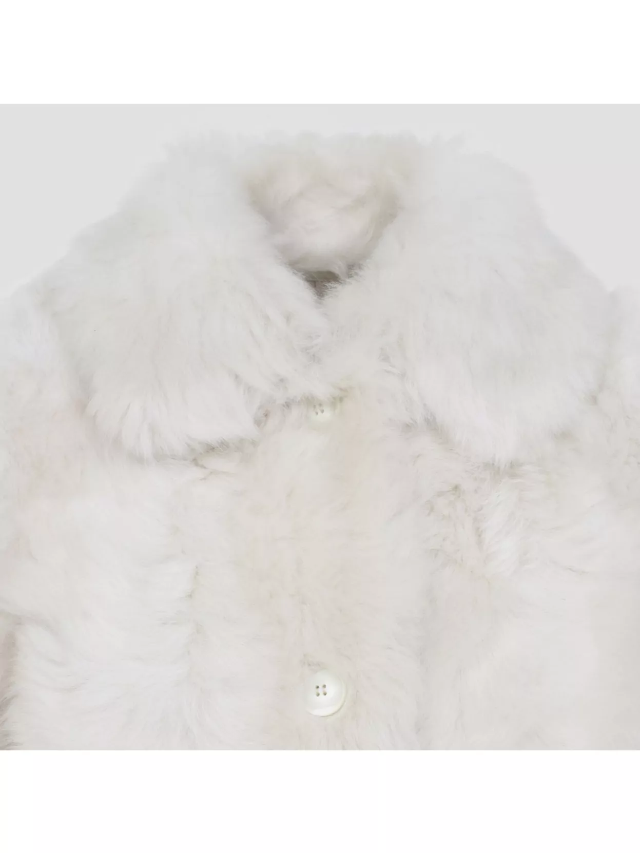 Yves Salomon Collared Lamb Fur Jacket With Long Sleeves