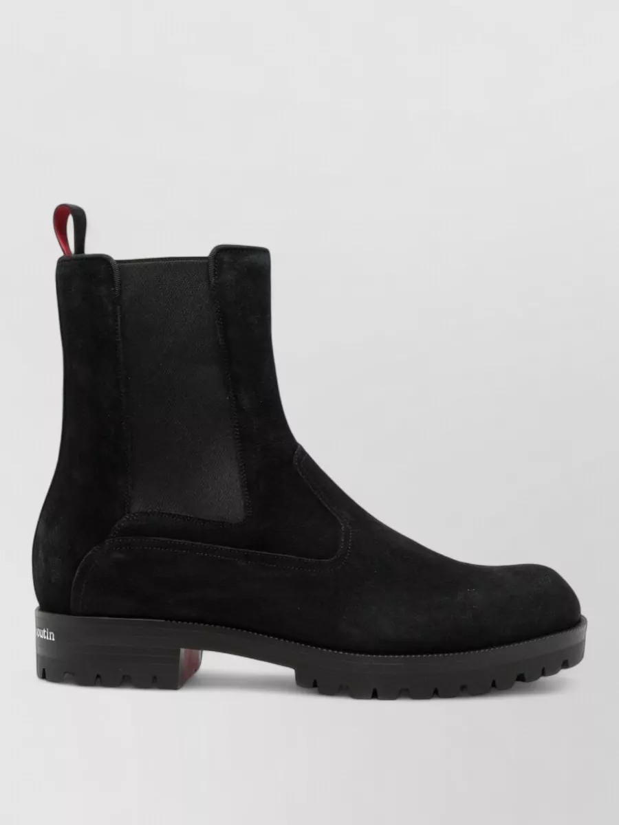 Christian Louboutin Suede Leather Chelsea Boots