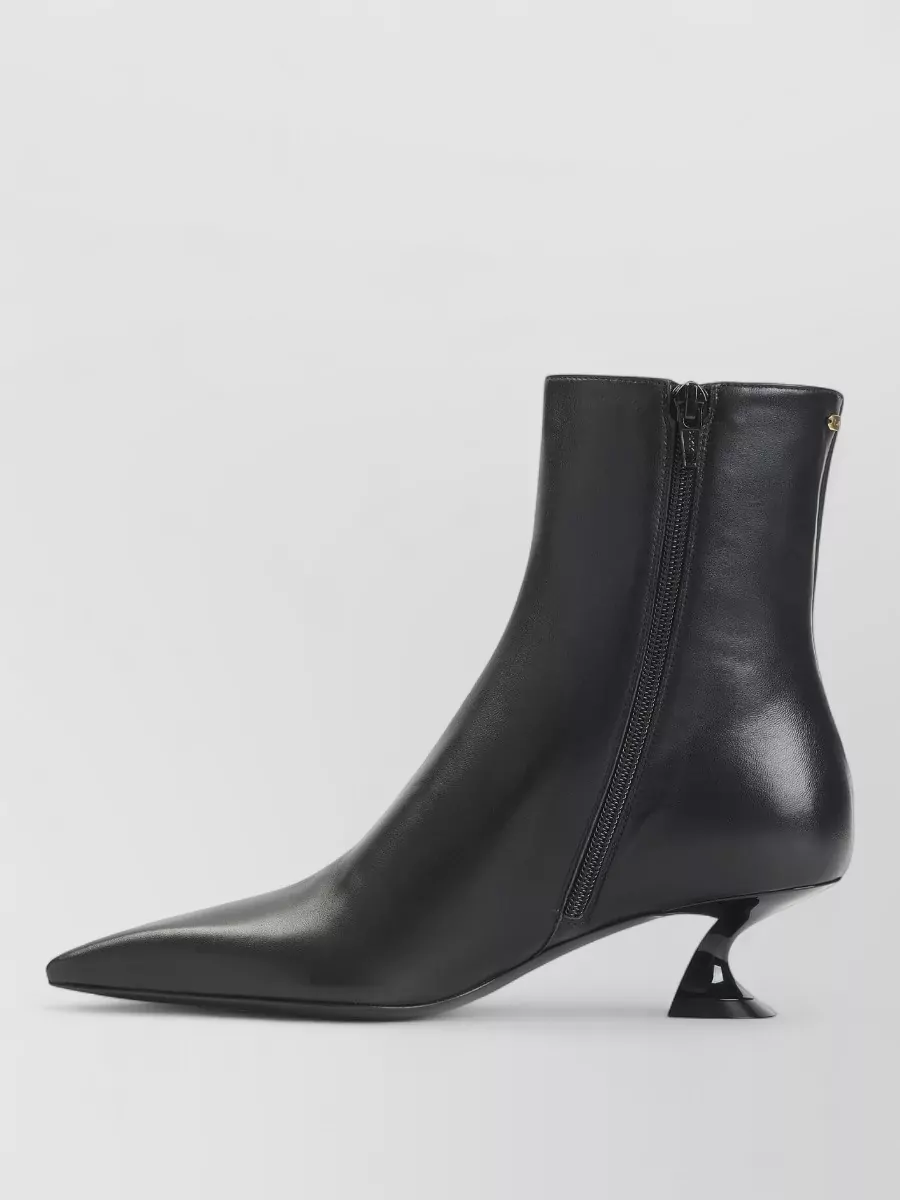 Lanvin Kitten Heel Ankle Boots 50 Mm Lambskin