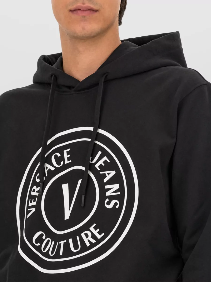Versace Jeans Couture Cotton Logo Hoodie
