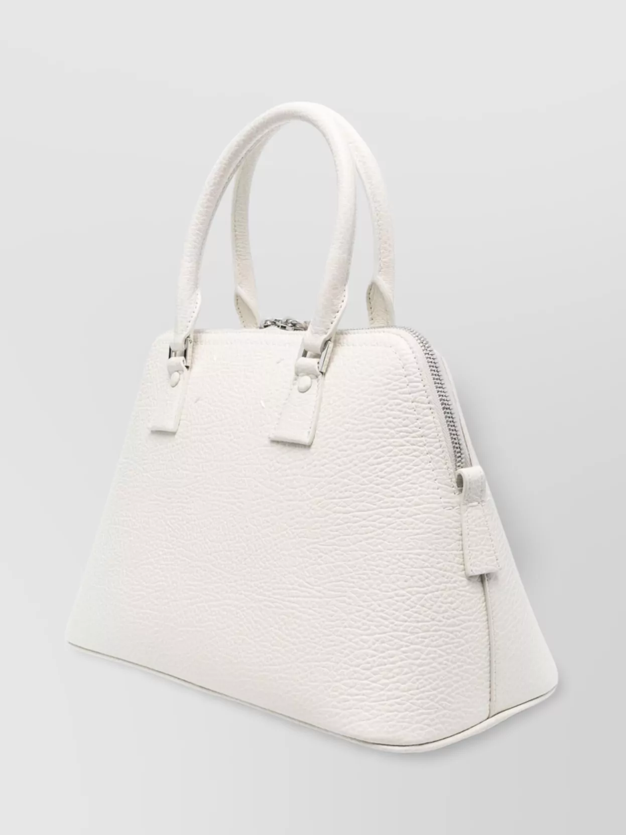 Maison Margiela Textured Top Handle Shoulder Bag With Detachable Strap