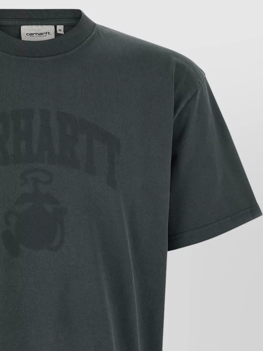 Carhartt Wip Faded Pond Corps Graphic Crew Neck T-Shirt