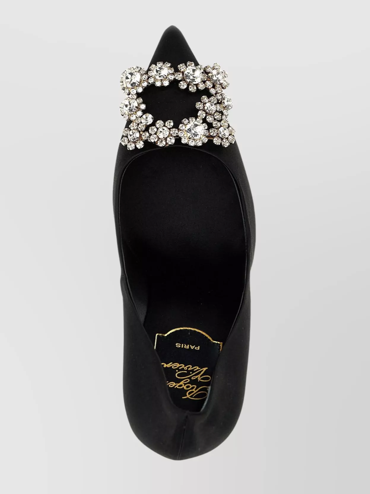 Roger Vivier Crystal Embellished Pointed Toe Pumps