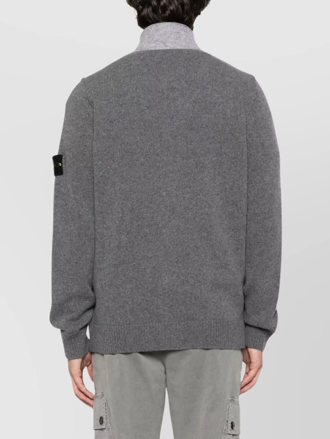 Stone Island Knitwear With High Collar Detail