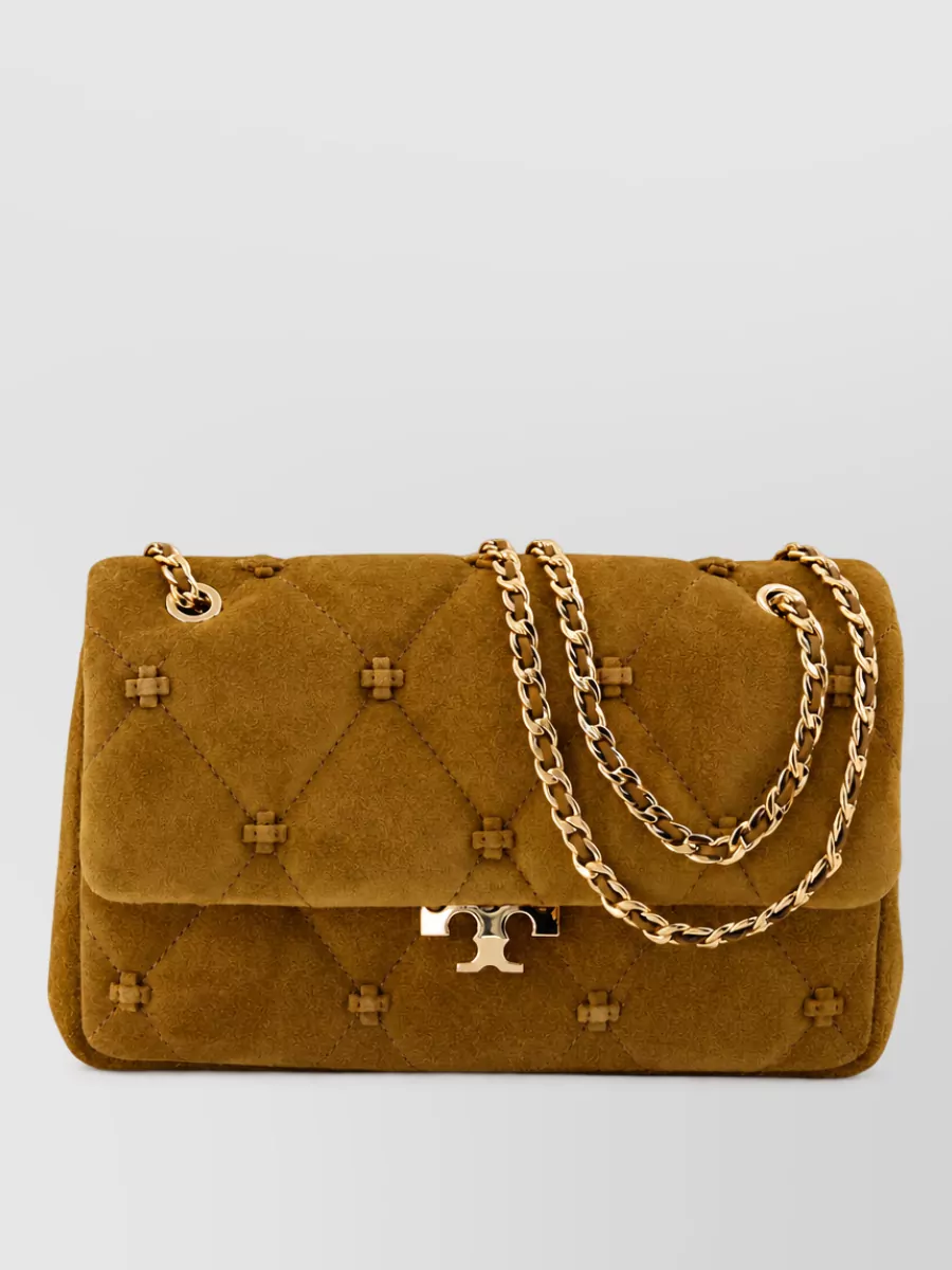 Tory Burch suede clutch bag