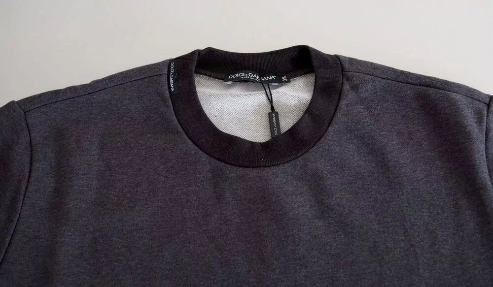 Dolce&Gabbana Cotton Crew Neck Pullover Sweatshirt