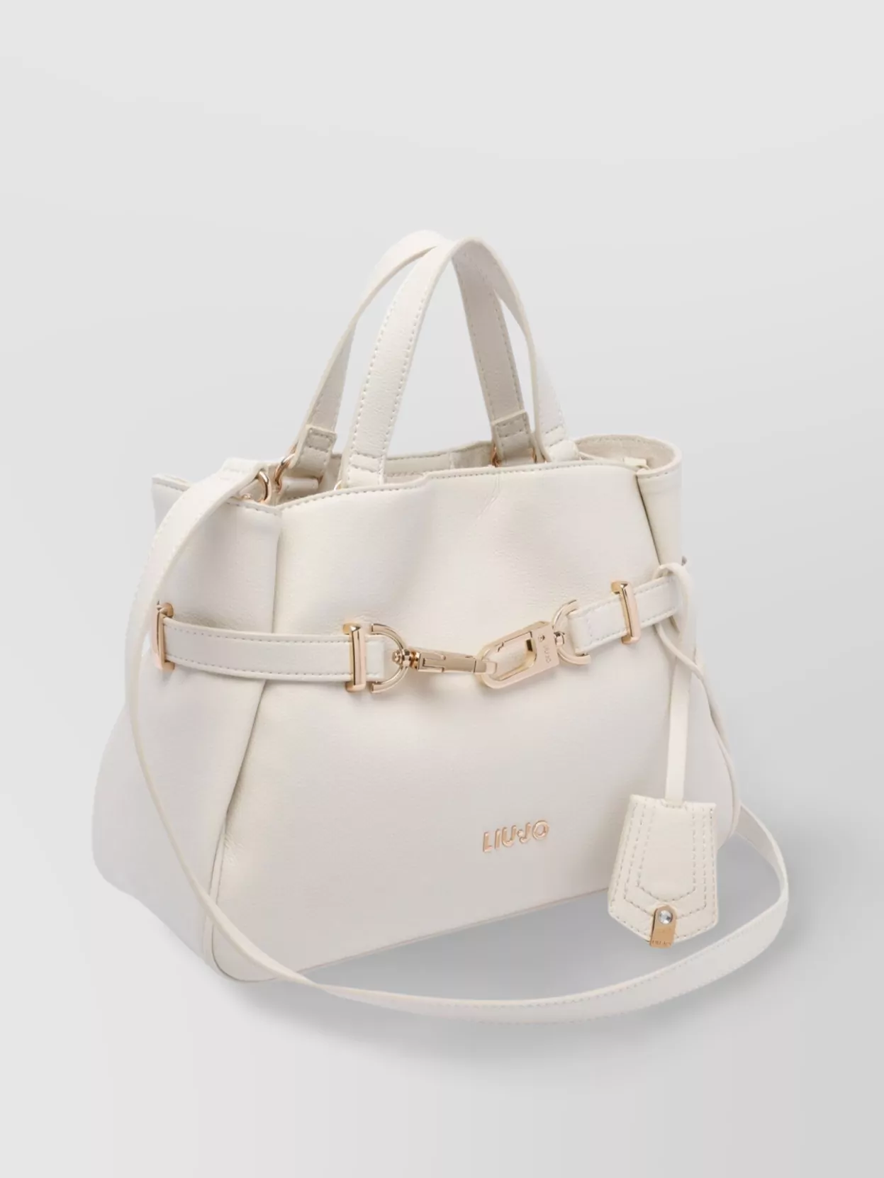 Liu •jo Logo Handbag With 2 Handles And Buckle Detail