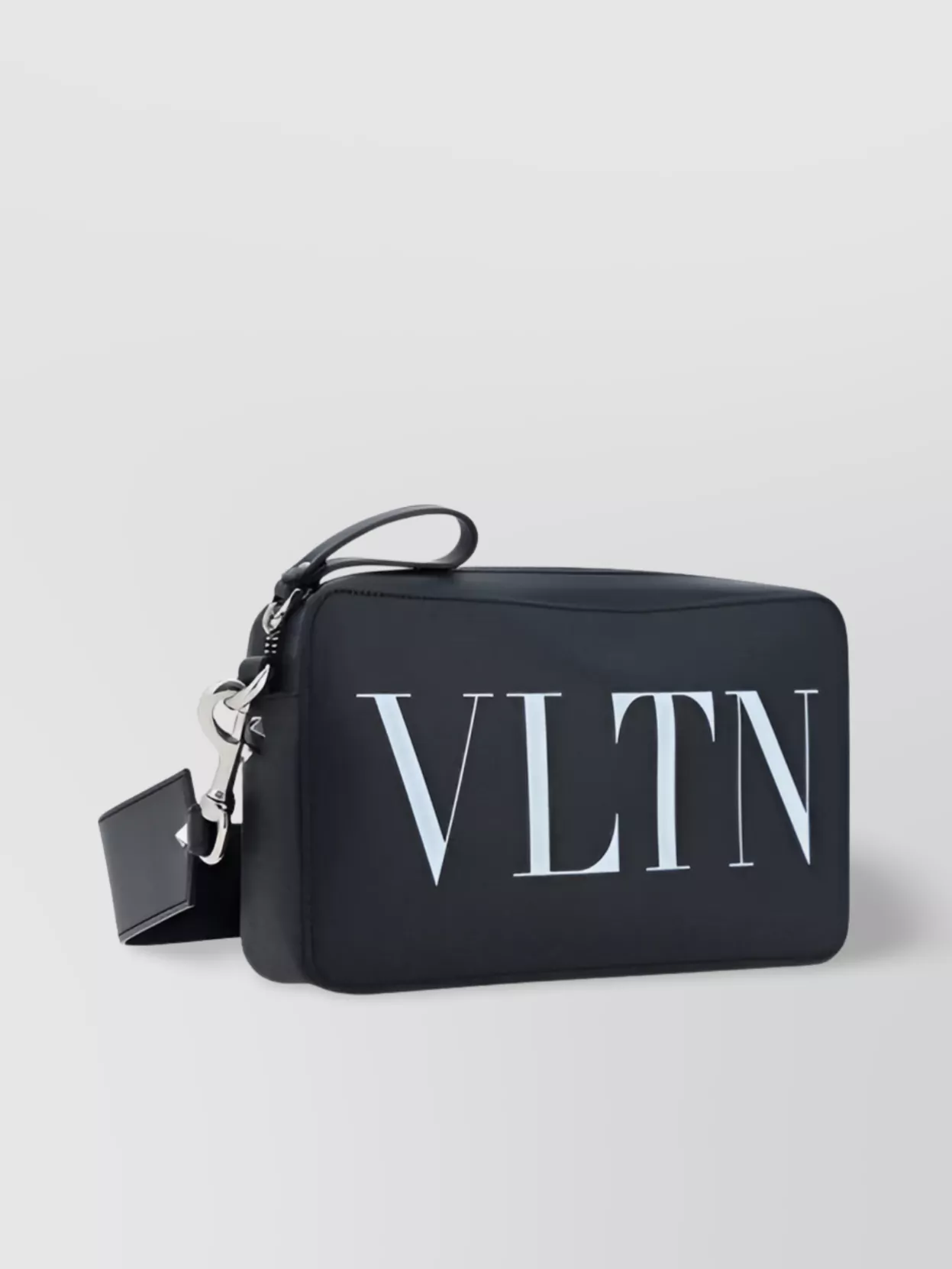 Valentino Garavani Shoulder Bag Calfskin Adjustable Strap In Black