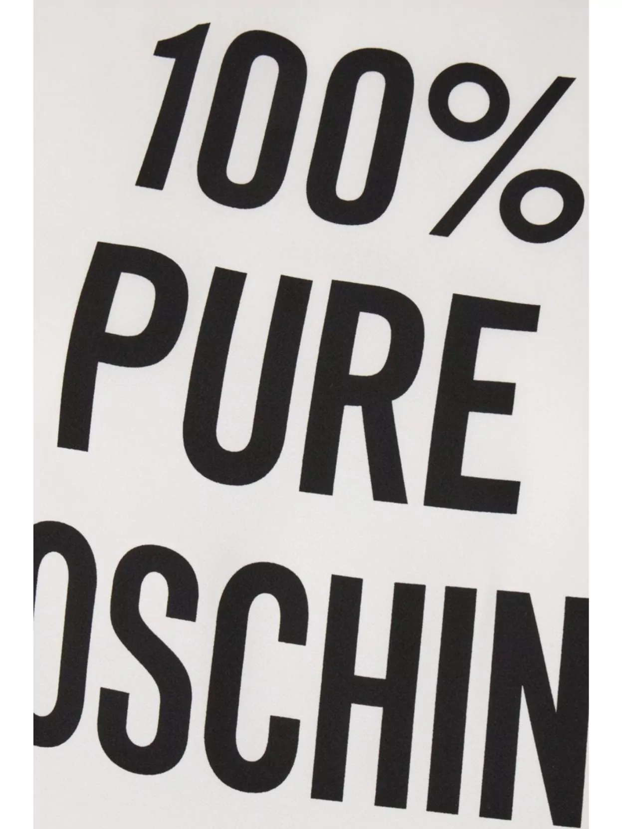 Moschino Viscose Envers Satin Logo T-shirt