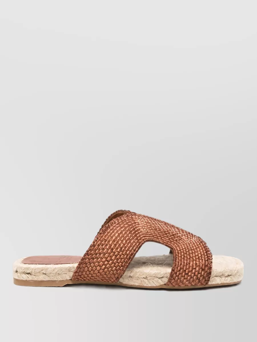 Castaner Woven Flat Sandals