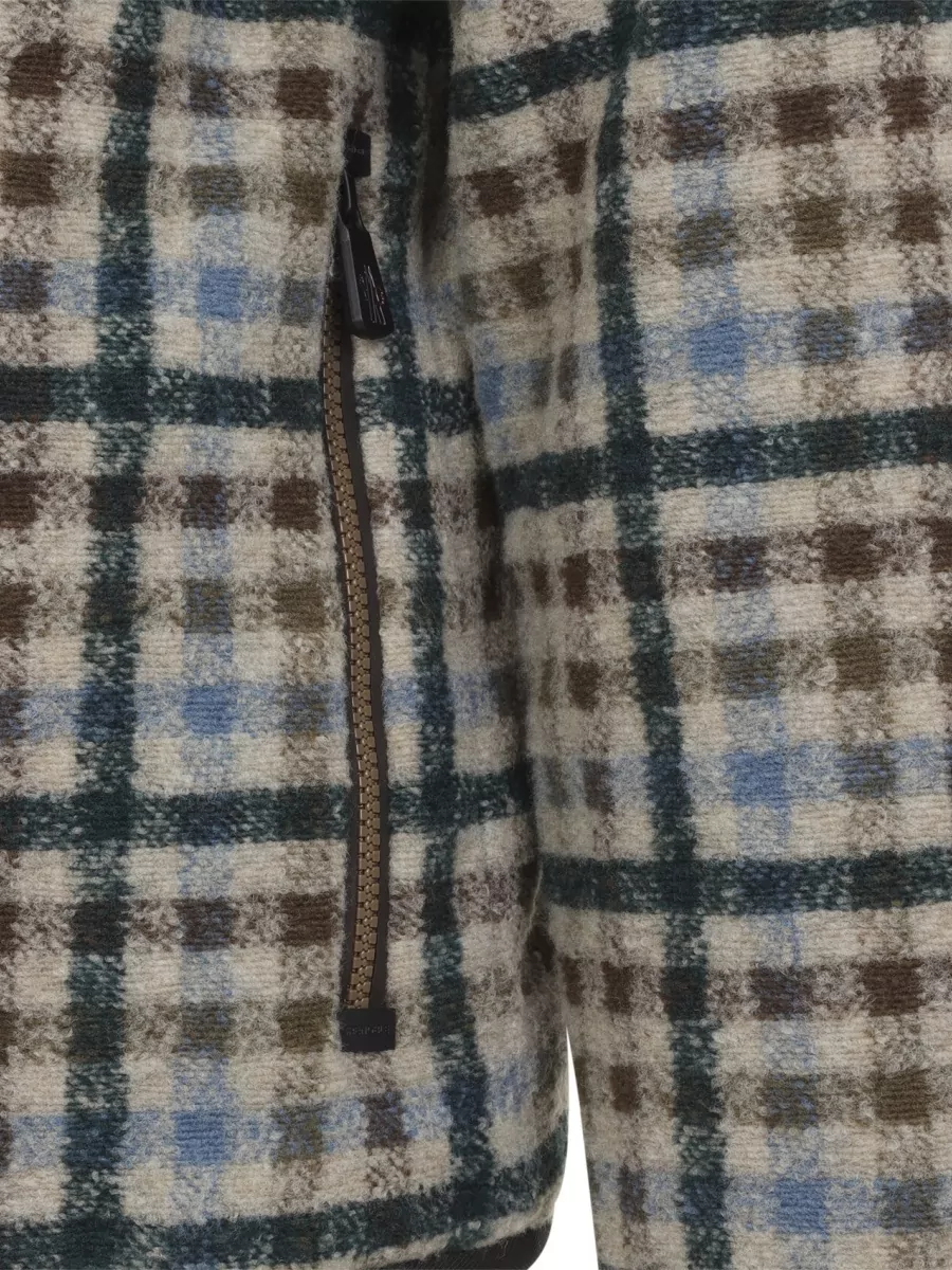 Moncler Grenoble Reversible Checked Fleece Sherpa Jacket