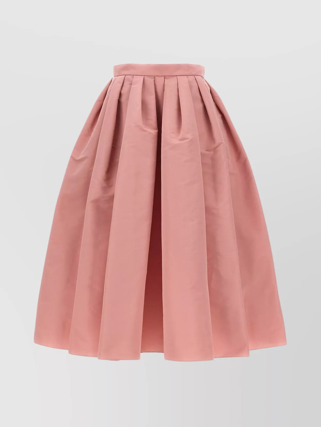 Alexander Mcqueen High Waist Pleated Midi Length Skirt