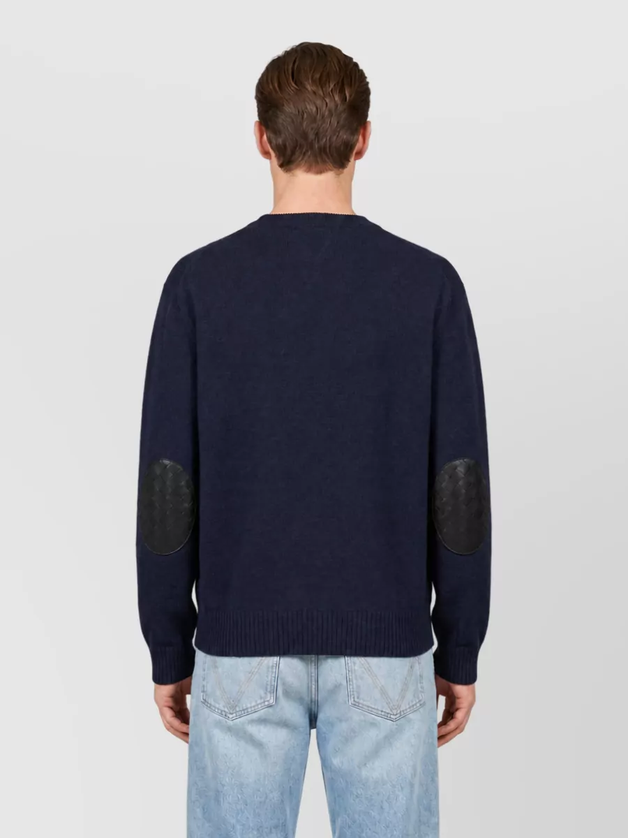 Bottega Veneta Cashmere Ribbed Crew Neck Sweater