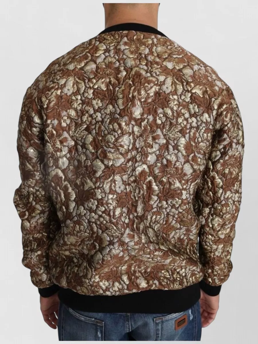 Dolce&Gabbana Silk Jacquard Sweater